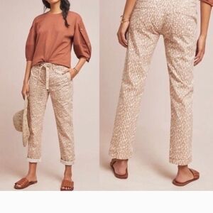 Anthropologie Wanderer Leopard Print Utility Pants